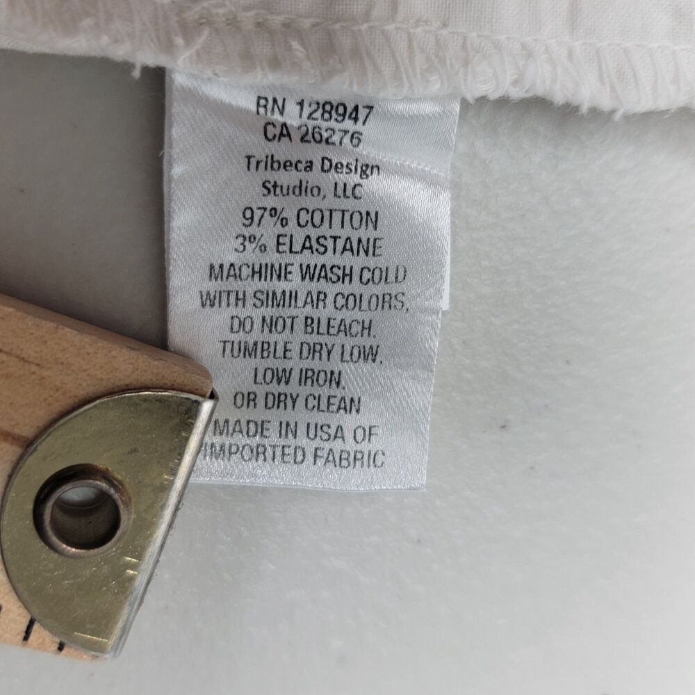 Nili Lotan Paris Pant in Eggshell Drop Crotch Cotton Twill Size 2 Edgy USA Work - Picture 13 of 17